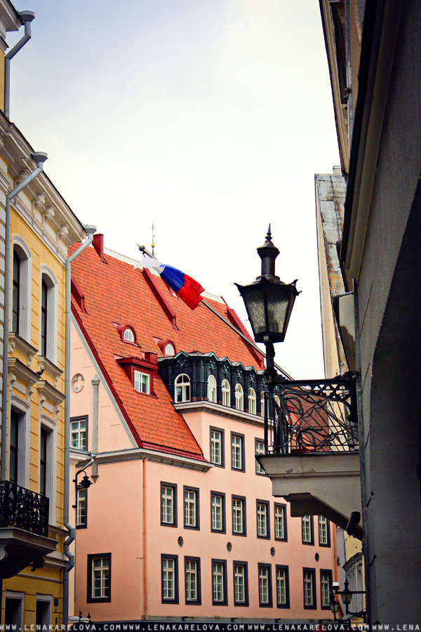 Tallinn streets close to old town and russian embacy