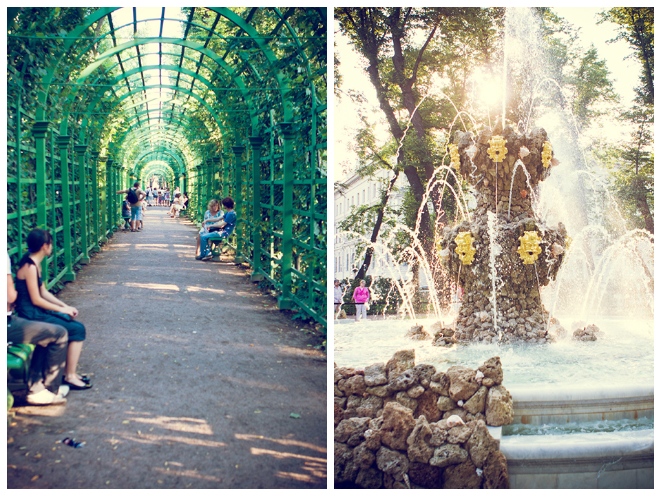 Precioso jardin de verano, un lugar perfecto para un paseo en San Petersburgo. Foto Lena Karelova